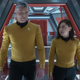Captain Pike bids a fond farewell to his departing Science Officer.